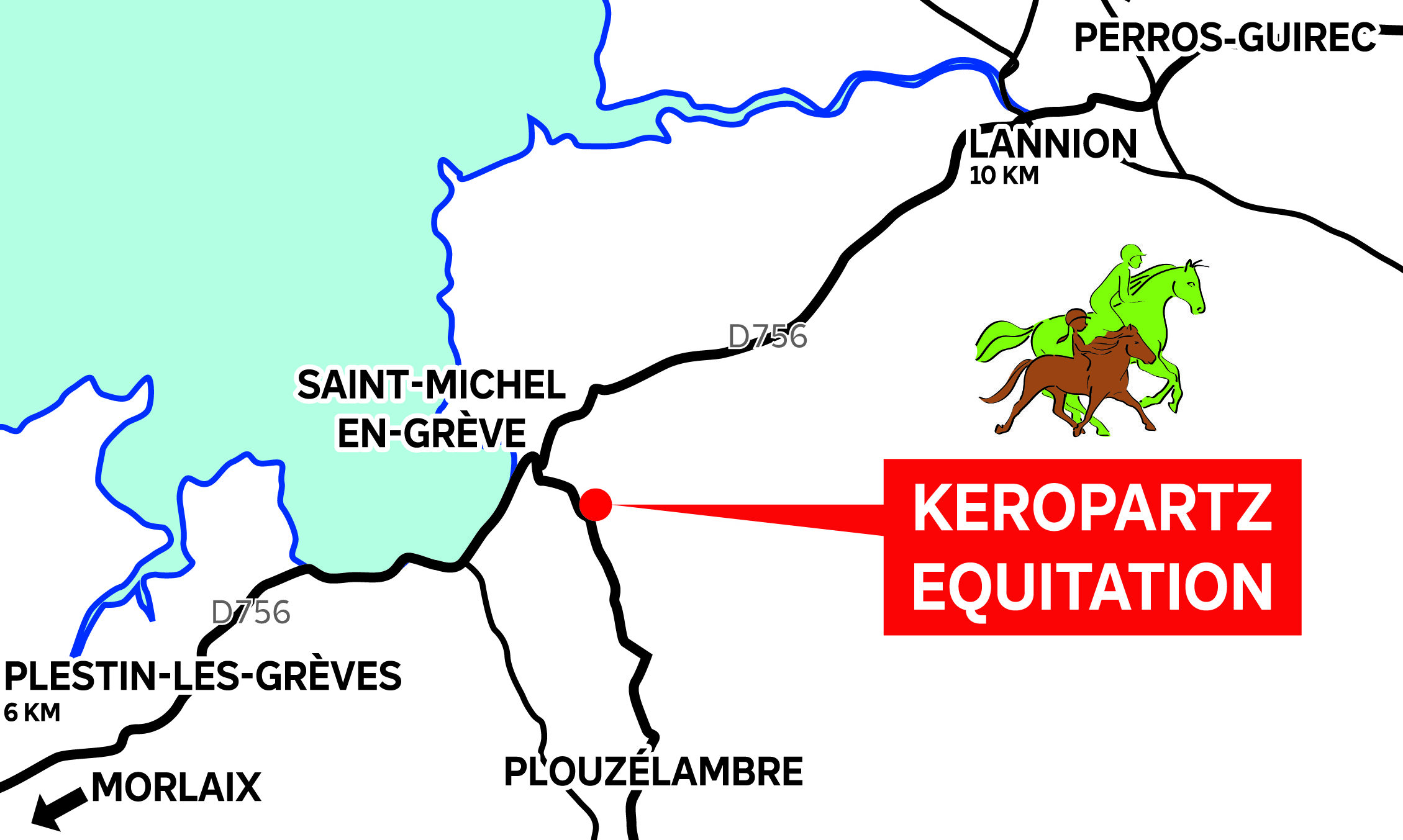 Ferme équestre de Keropartz, à Saint Michel en Grève